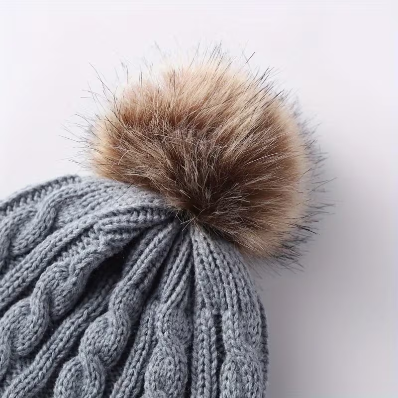 3-piece adult thermal set - winter hat, scarf, and gloves.