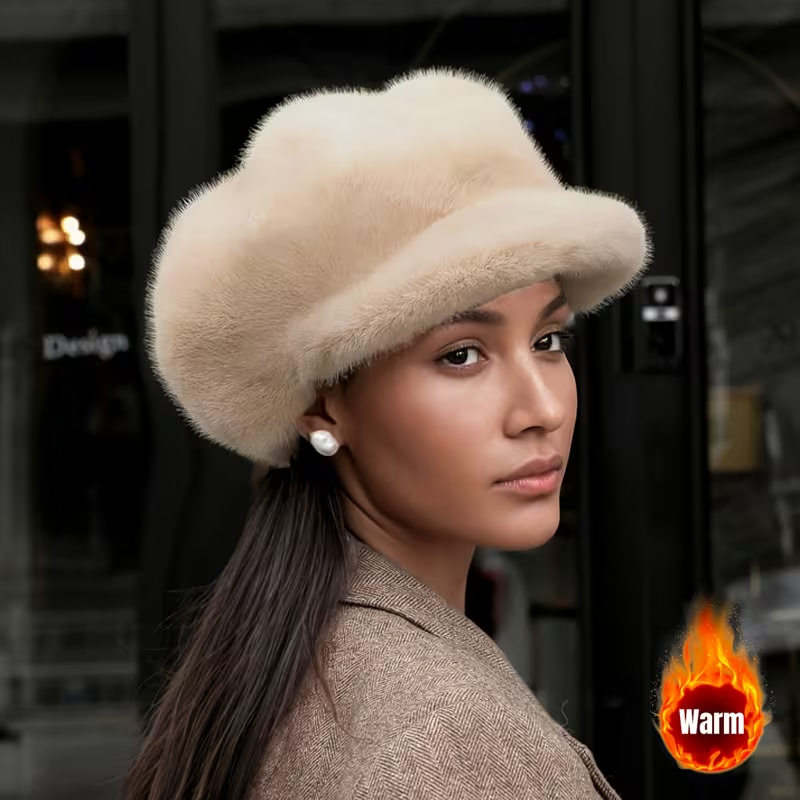 Women's autumn and winter warm plush beret