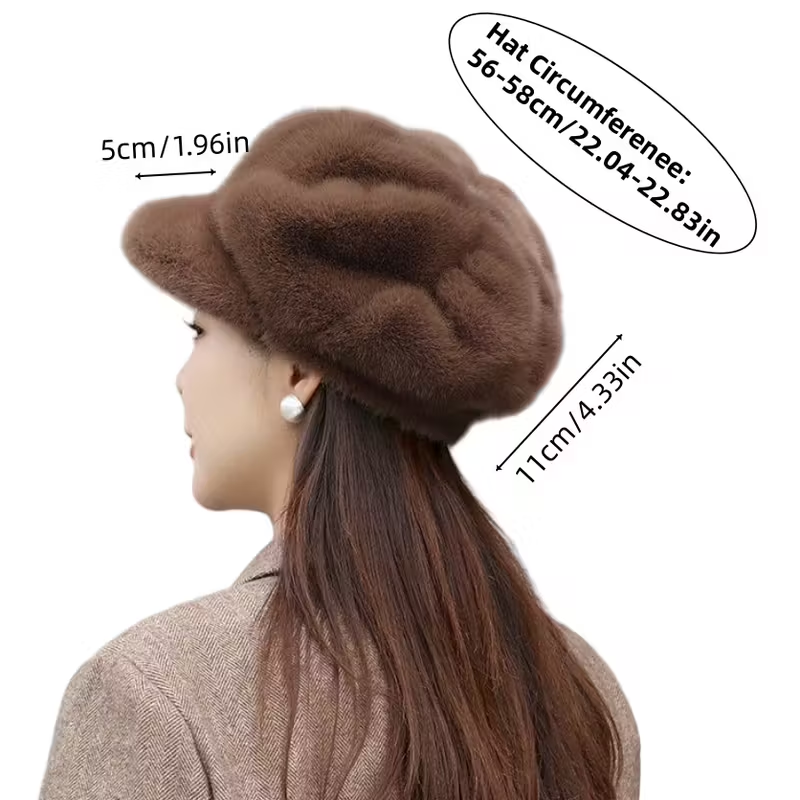 Women's autumn and winter warm plush beret