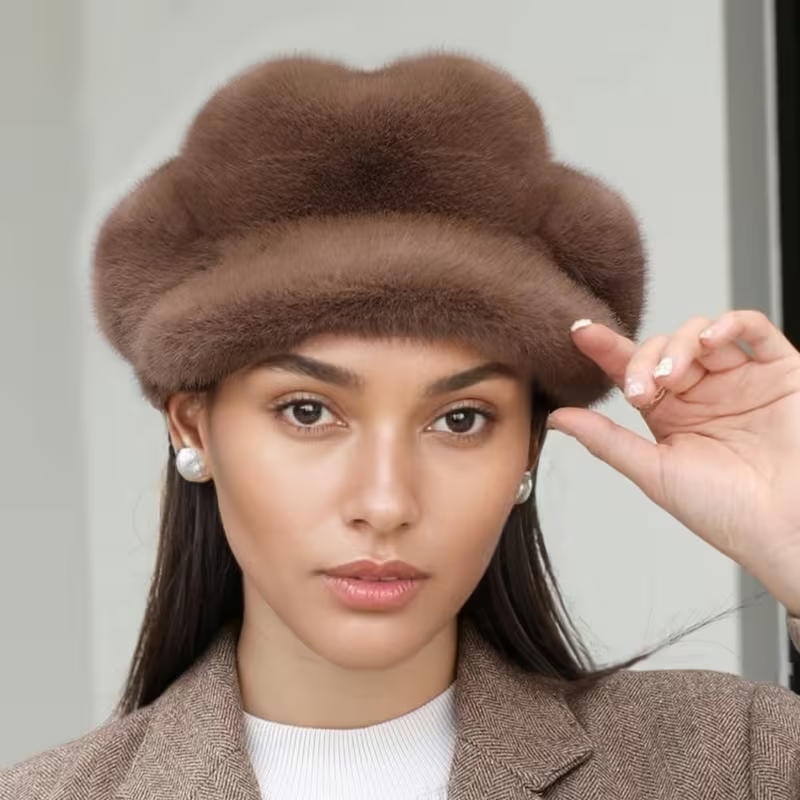Women's autumn and winter warm plush beret