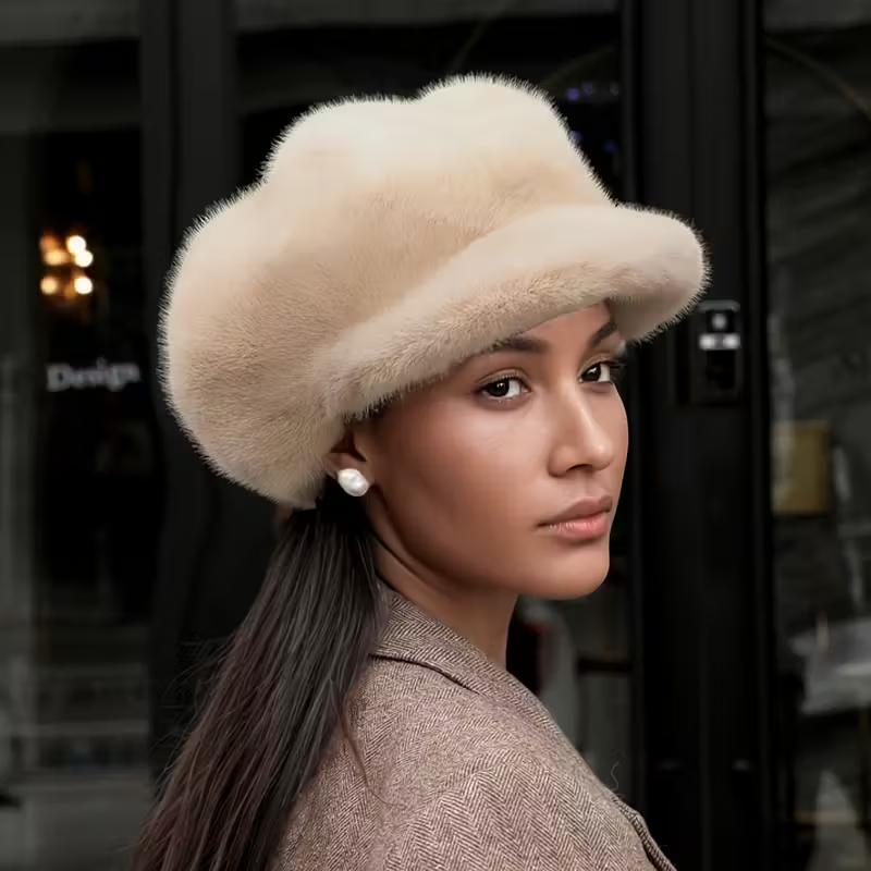 Women's autumn and winter warm plush beret