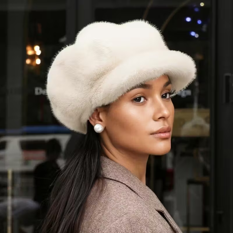 Women's autumn and winter warm plush beret