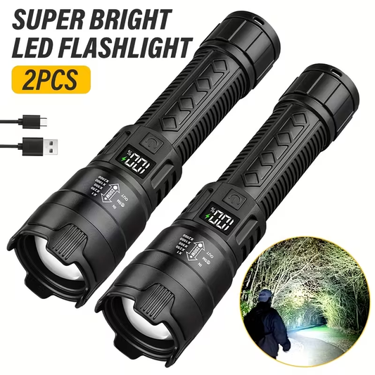 Set of 2 Rechargeable LED Torches