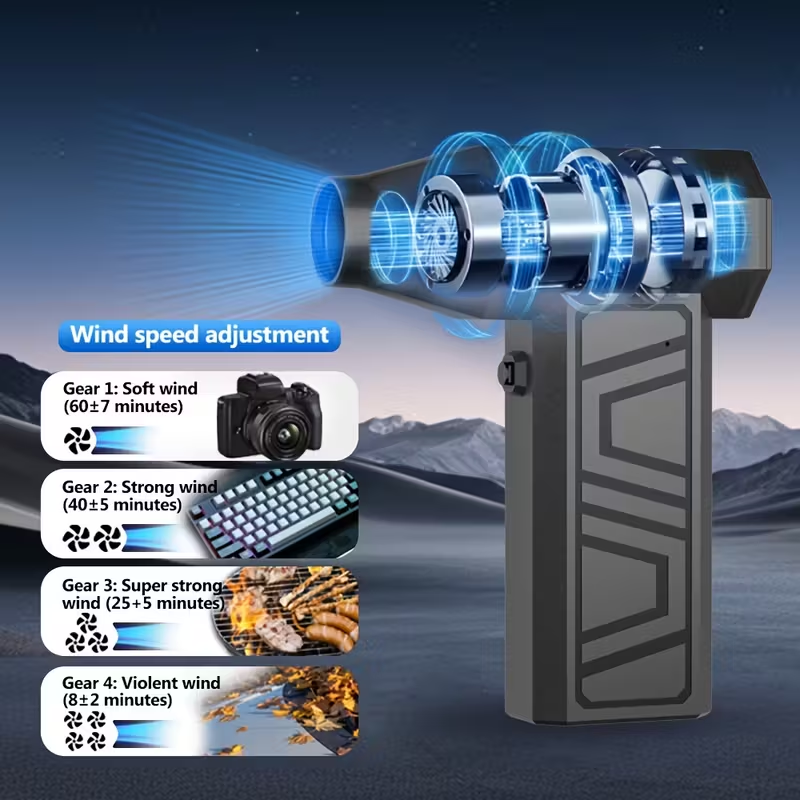 Turbocharged jet wireless snow blower