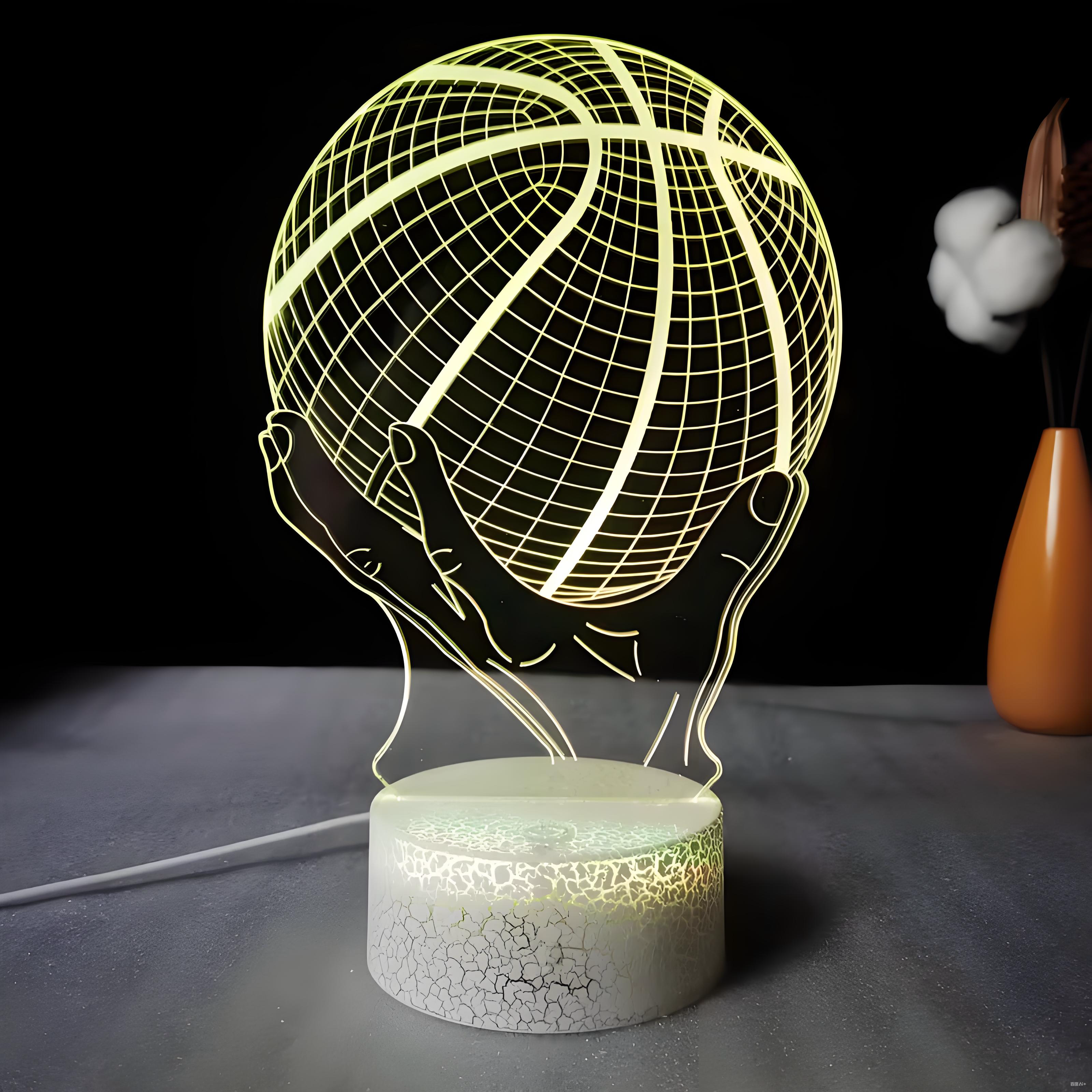 Basketball 3D Creative Desk Lamp