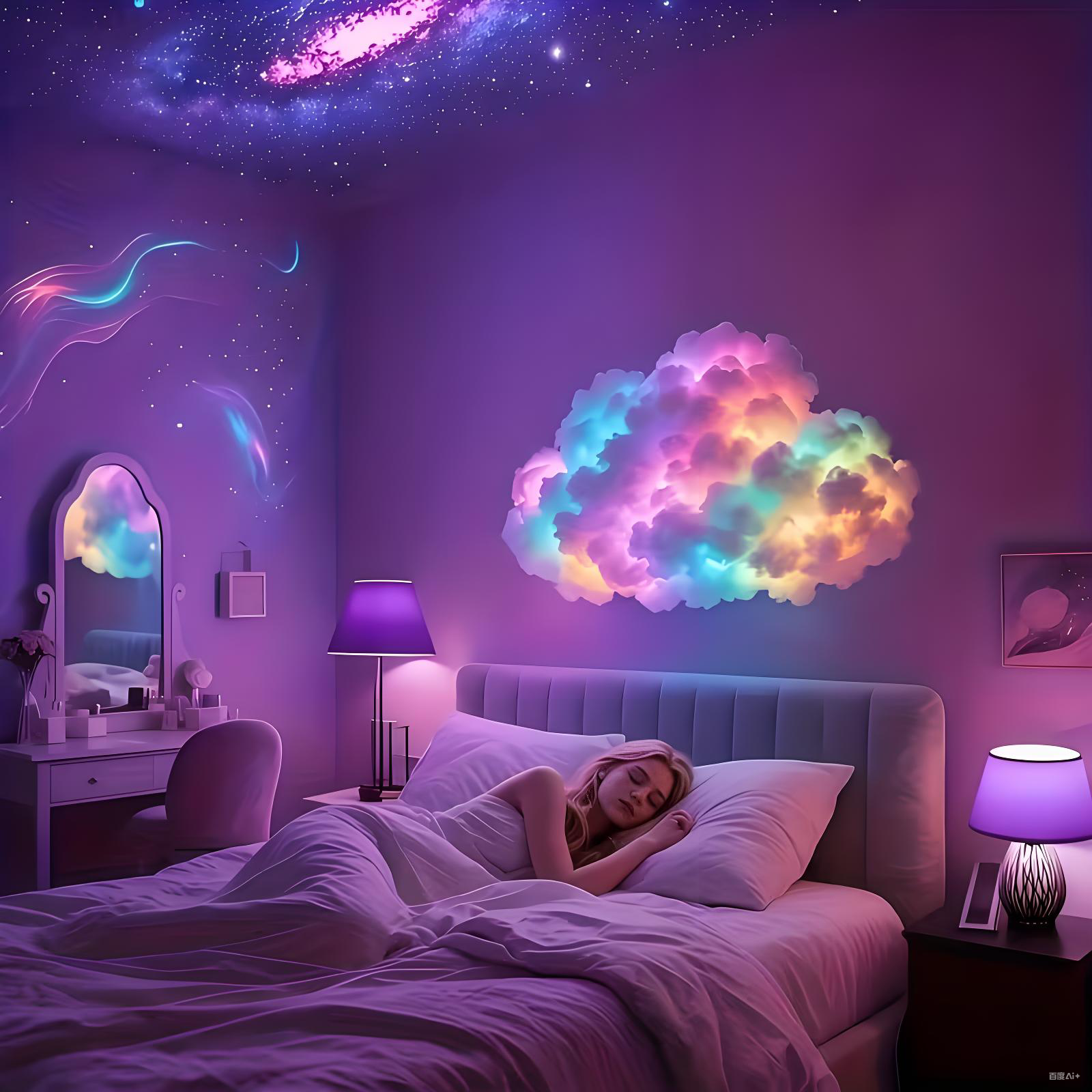 3D Cloud Ceiling Light