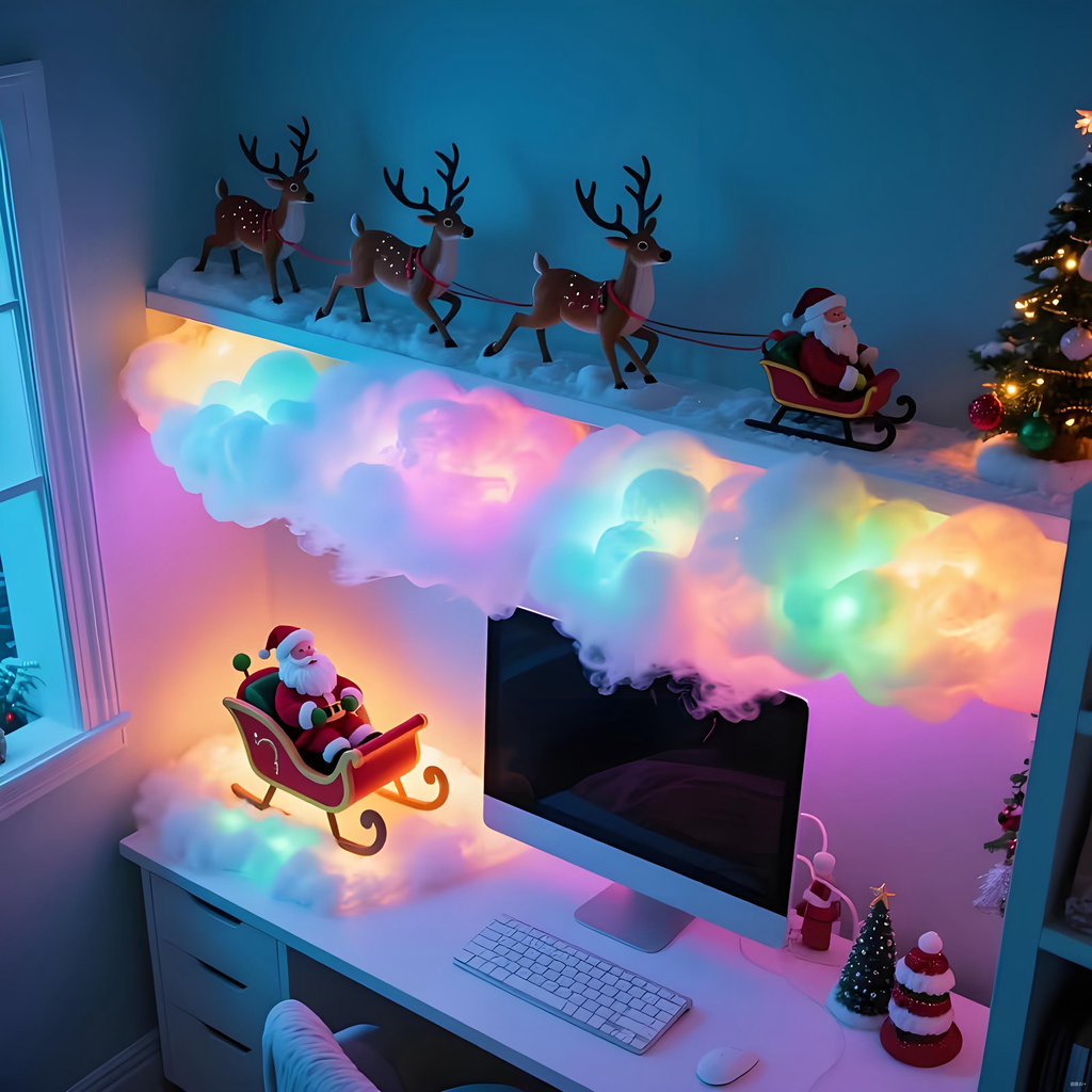3D Cloud Ceiling Light