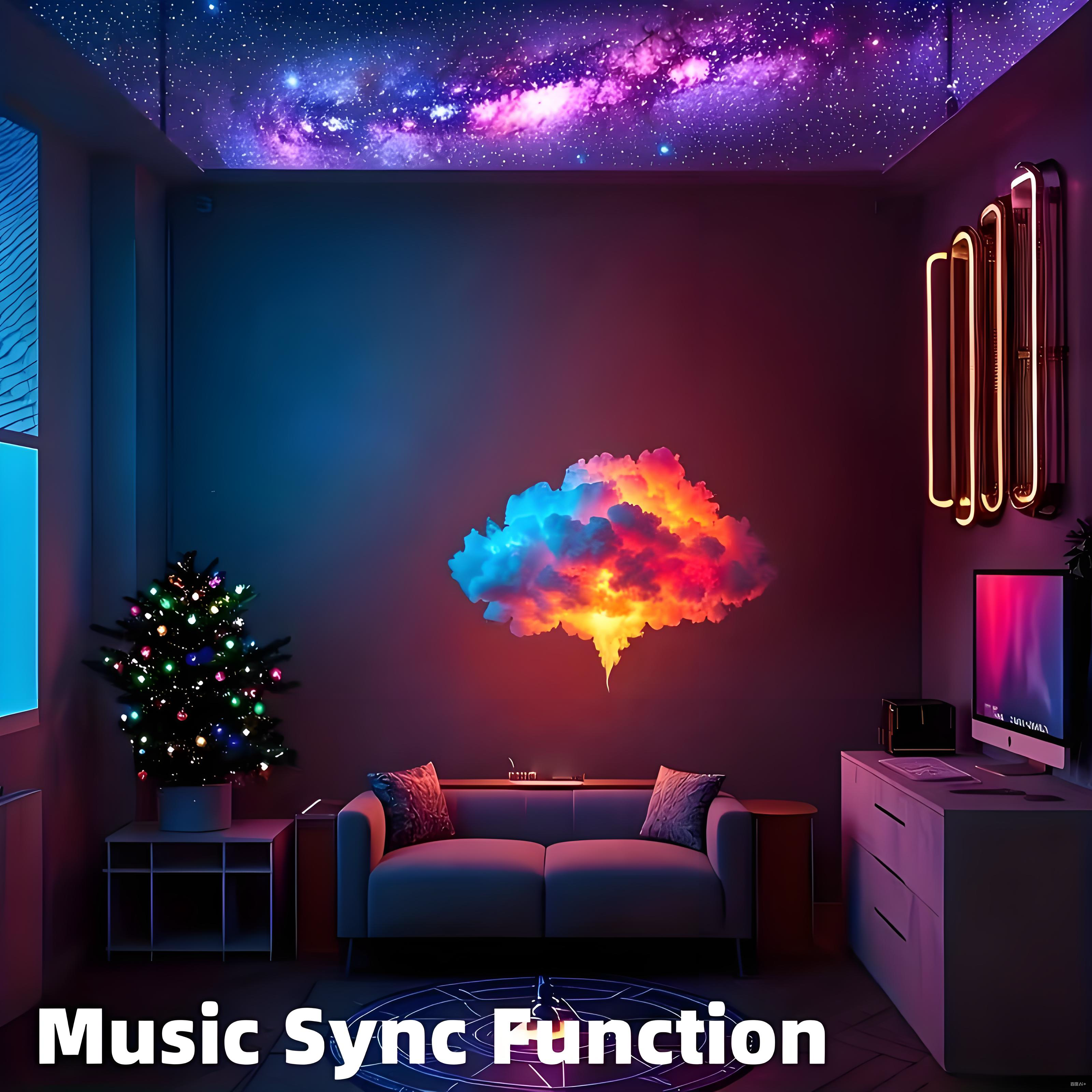 3D Cloud Ceiling Light