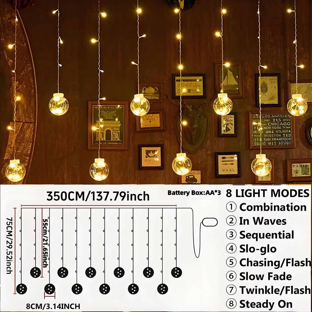 118.11-inch string lights
